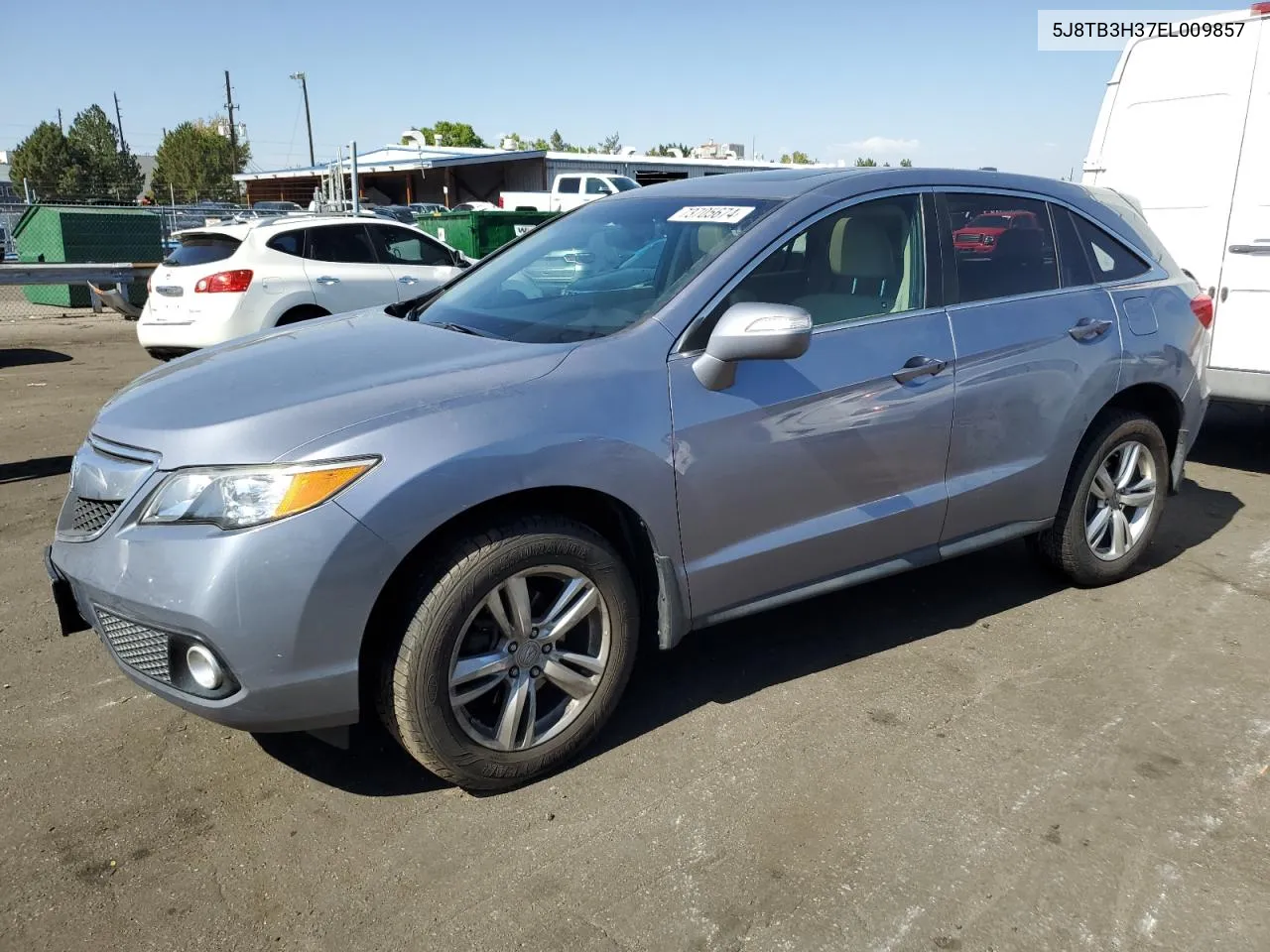 2014 Acura Rdx VIN: 5J8TB3H37EL009857 Lot: 73705674