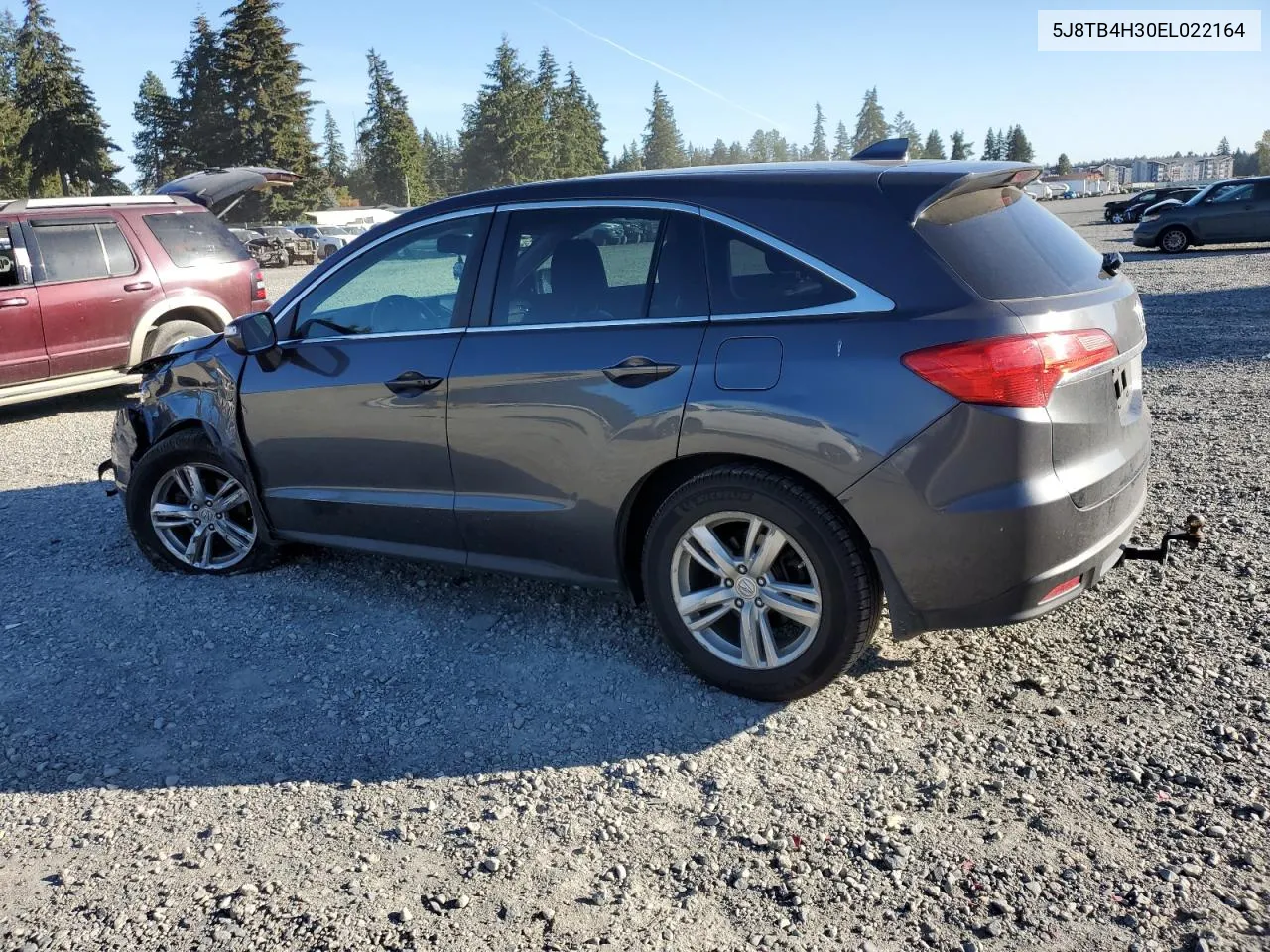 2014 Acura Rdx VIN: 5J8TB4H30EL022164 Lot: 74591324