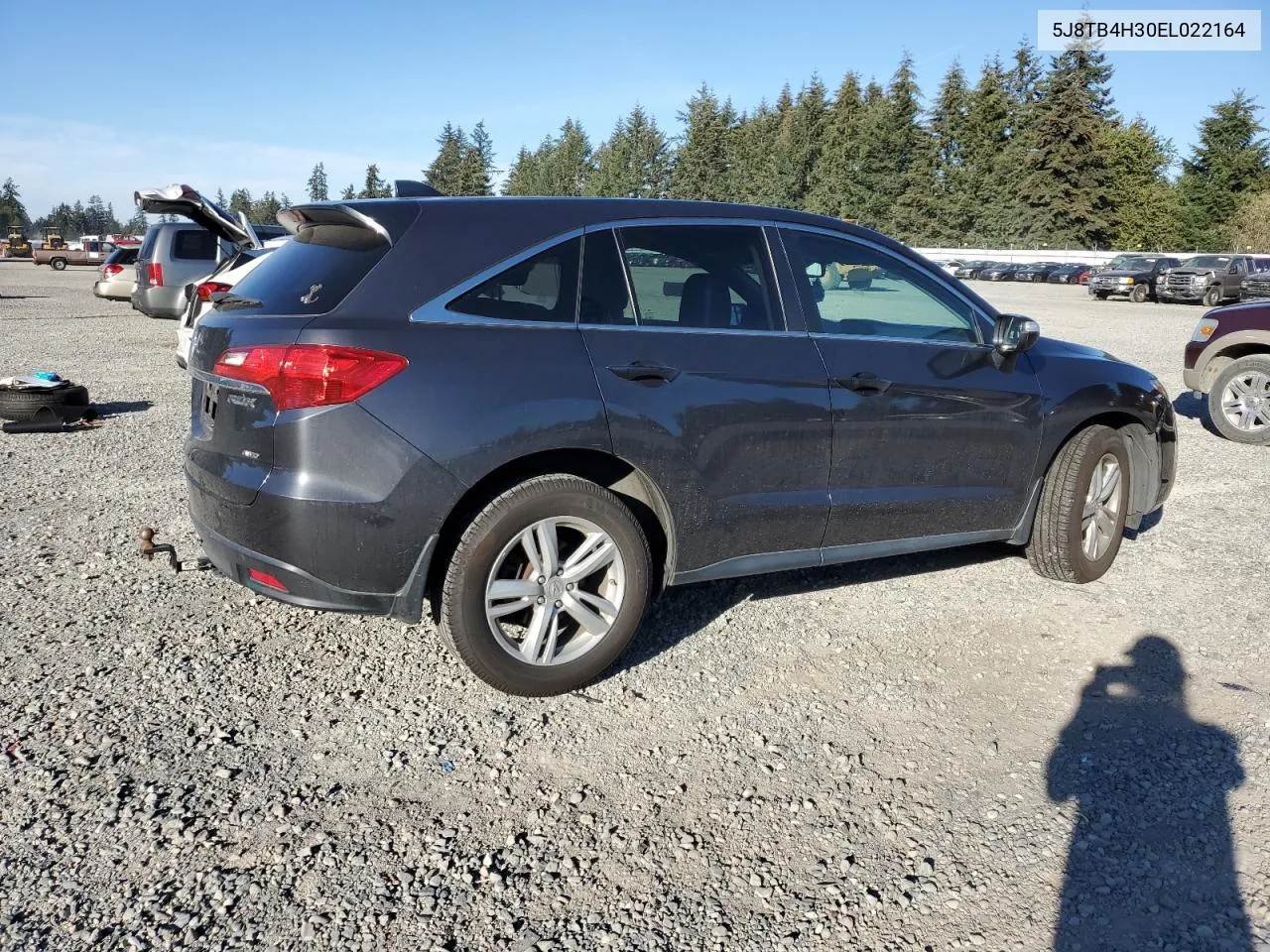 2014 Acura Rdx VIN: 5J8TB4H30EL022164 Lot: 74591324