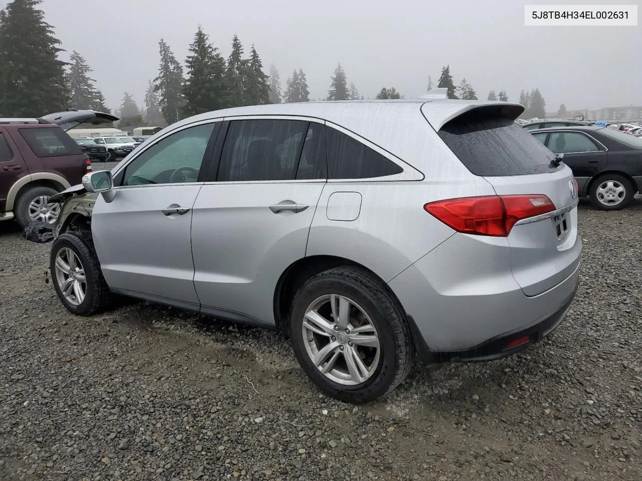 2014 Acura Rdx VIN: 5J8TB4H34EL002631 Lot: 75344994