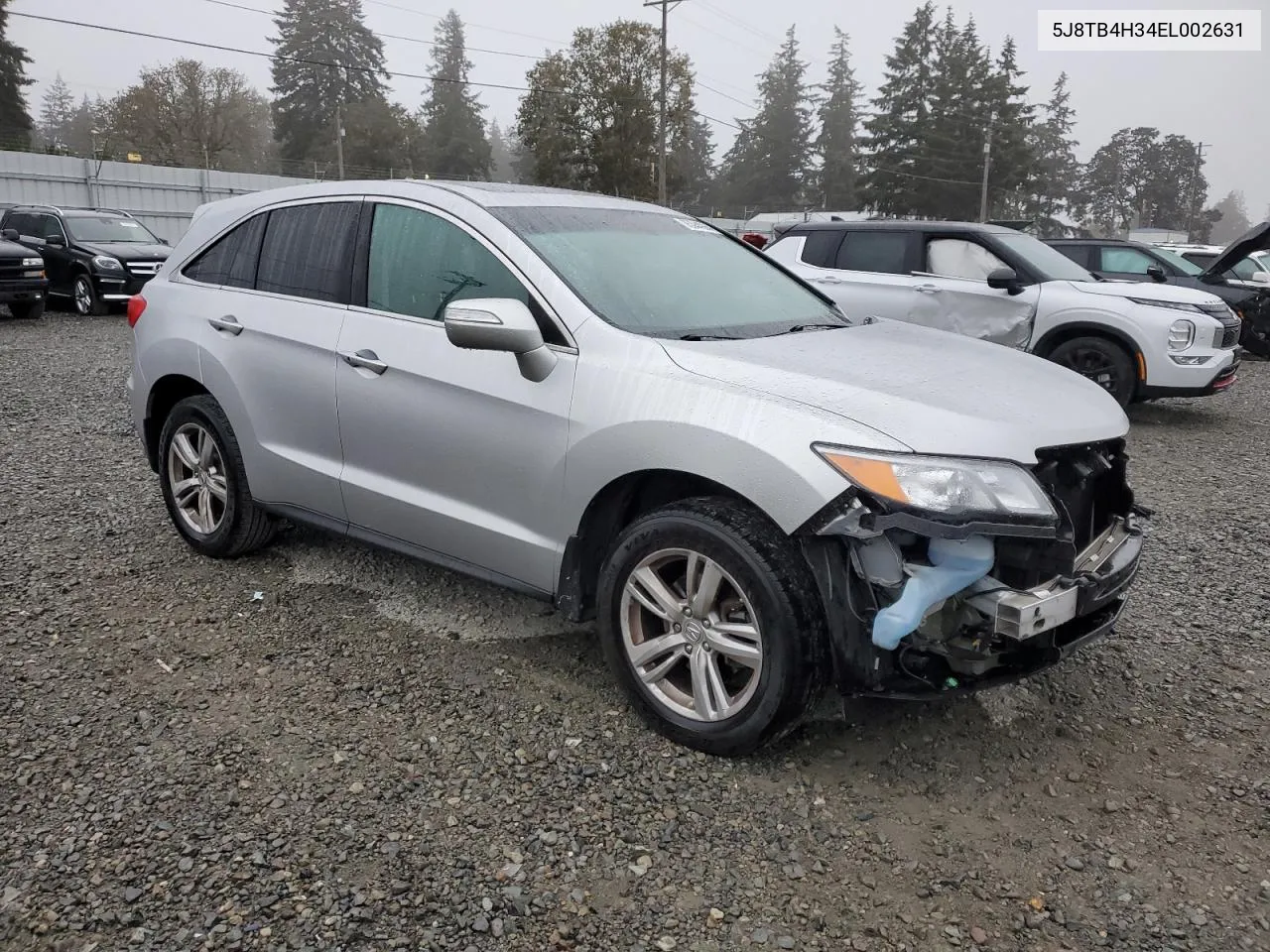 2014 Acura Rdx VIN: 5J8TB4H34EL002631 Lot: 75344994