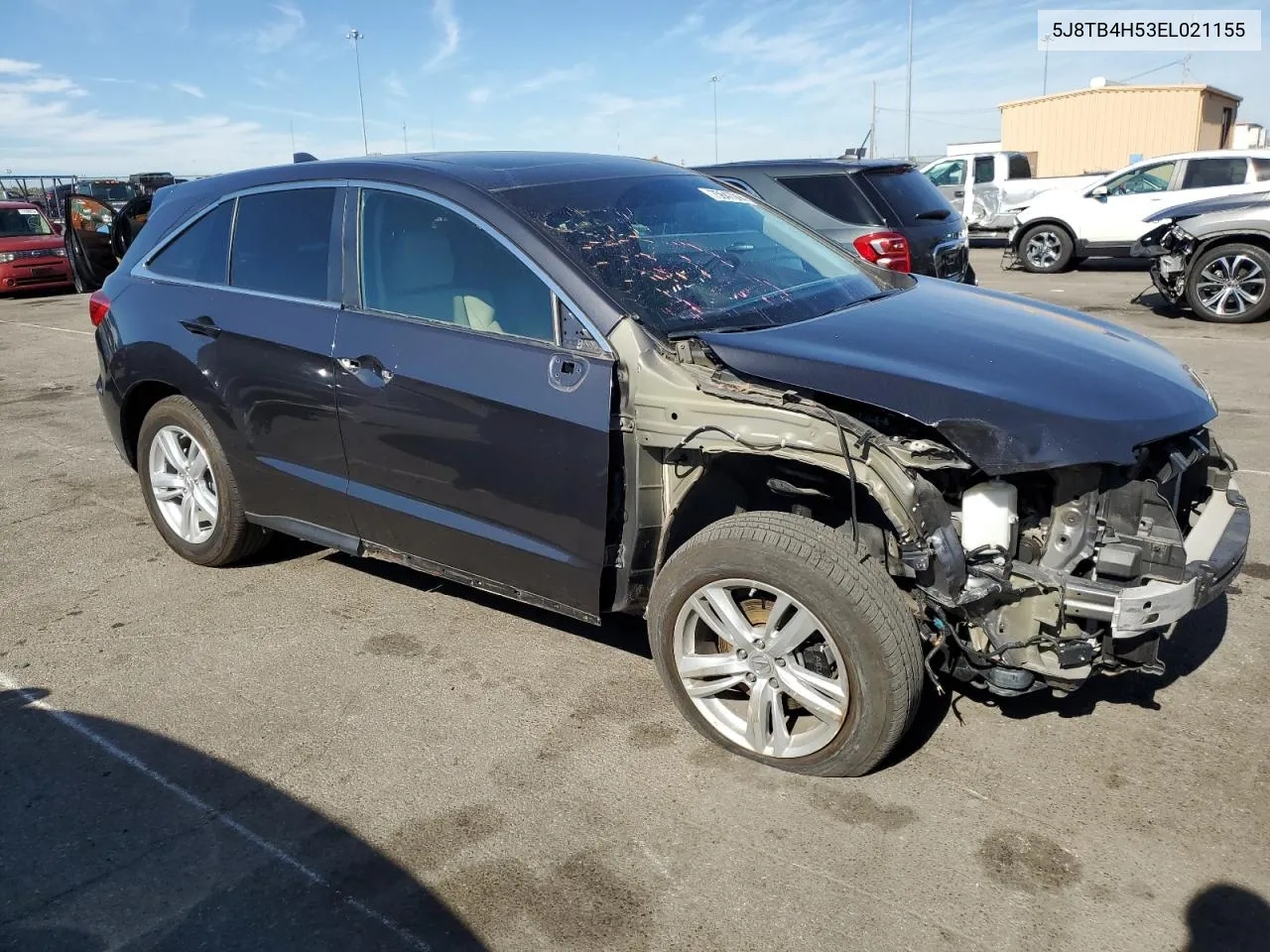 2014 Acura Rdx Technology VIN: 5J8TB4H53EL021155 Lot: 75647094