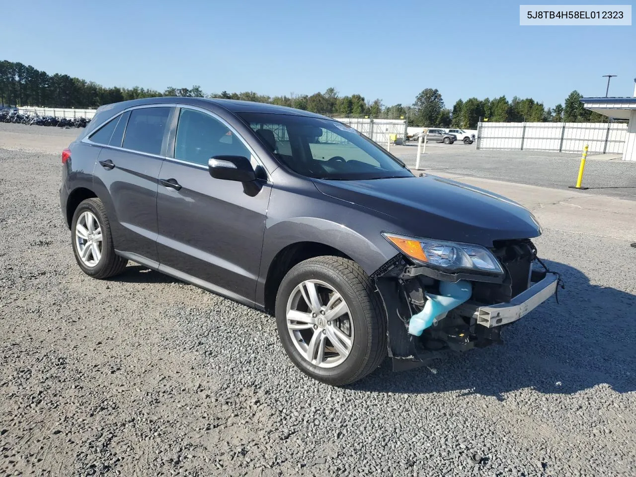 2014 Acura Rdx Technology VIN: 5J8TB4H58EL012323 Lot: 75665284