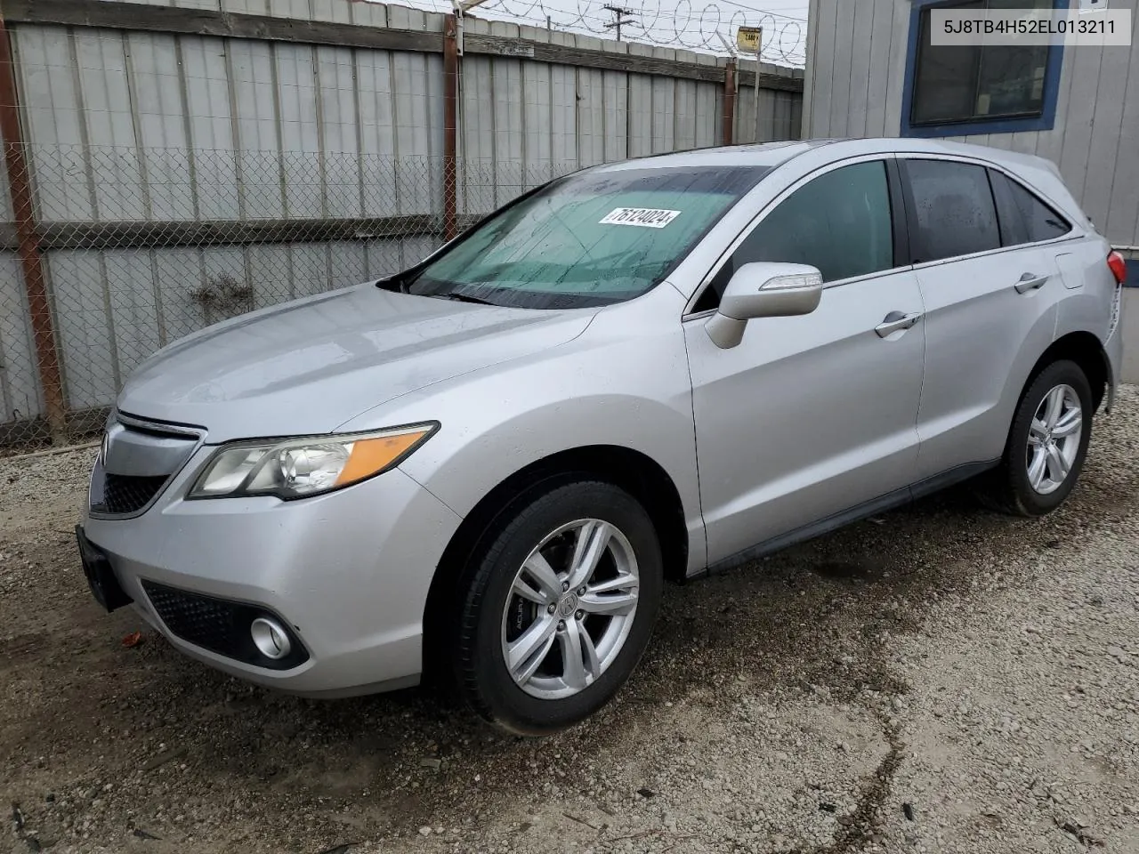 2014 Acura Rdx Technology VIN: 5J8TB4H52EL013211 Lot: 76124024