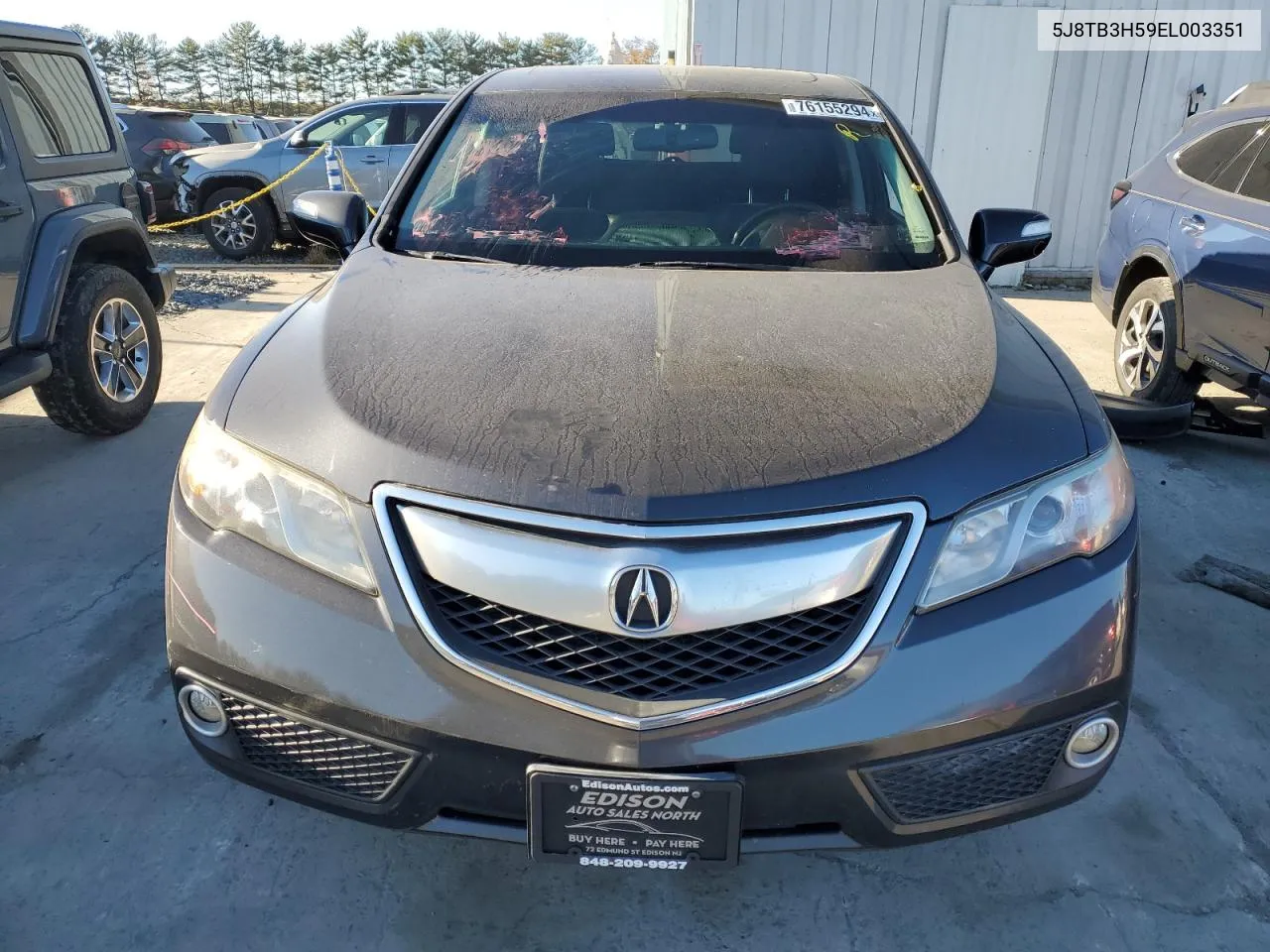 2014 Acura Rdx Technology VIN: 5J8TB3H59EL003351 Lot: 76155294