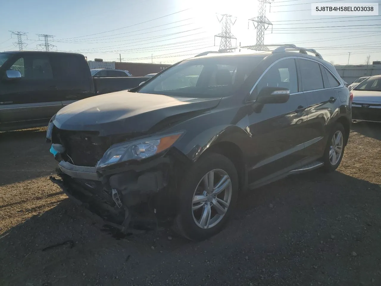 2014 Acura Rdx Technology VIN: 5J8TB4H58EL003038 Lot: 76241104