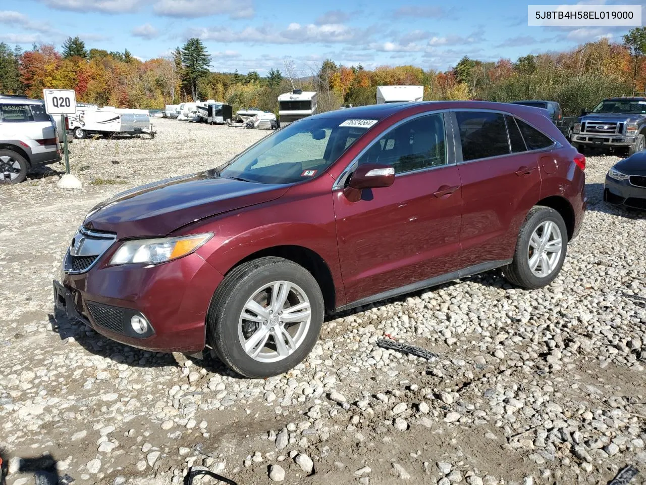 2014 Acura Rdx Technology VIN: 5J8TB4H58EL019000 Lot: 76524564