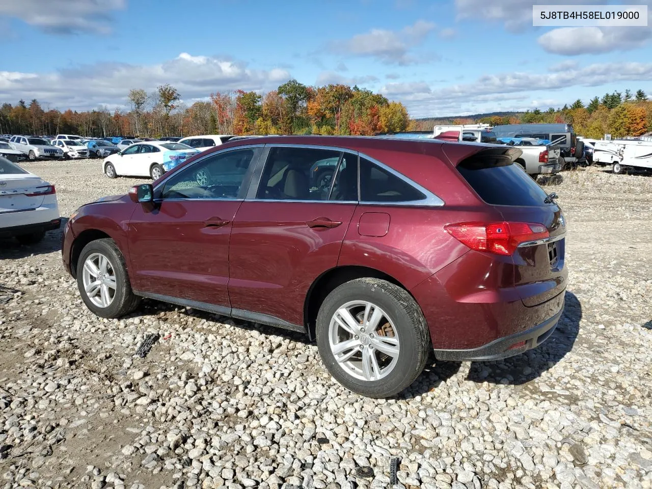 2014 Acura Rdx Technology VIN: 5J8TB4H58EL019000 Lot: 76524564