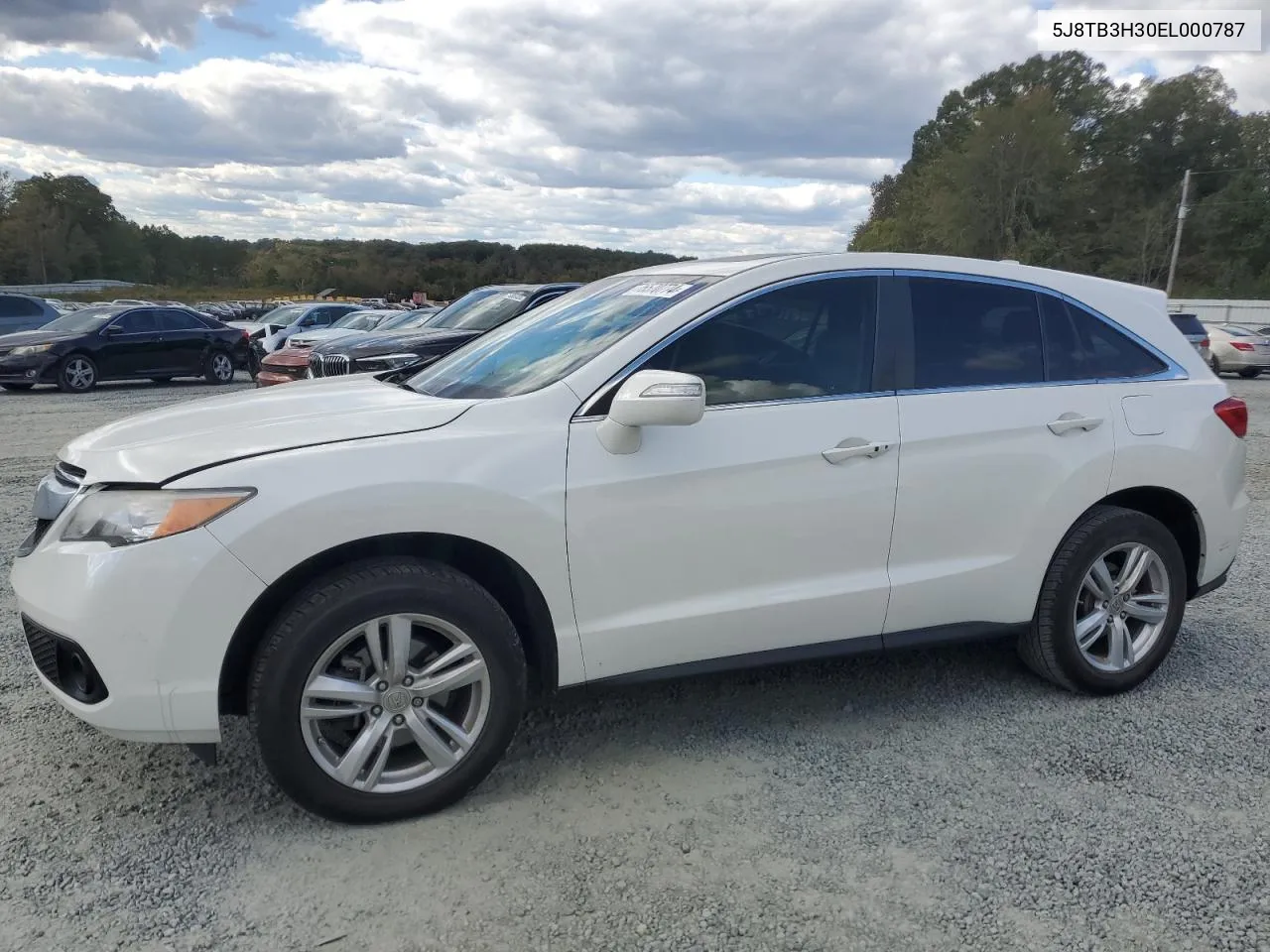 2014 Acura Rdx VIN: 5J8TB3H30EL000787 Lot: 76570774