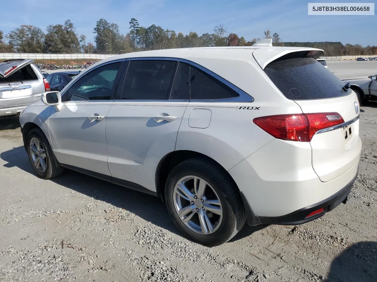 2014 Acura Rdx VIN: 5J8TB3H38EL006658 Lot: 77422894