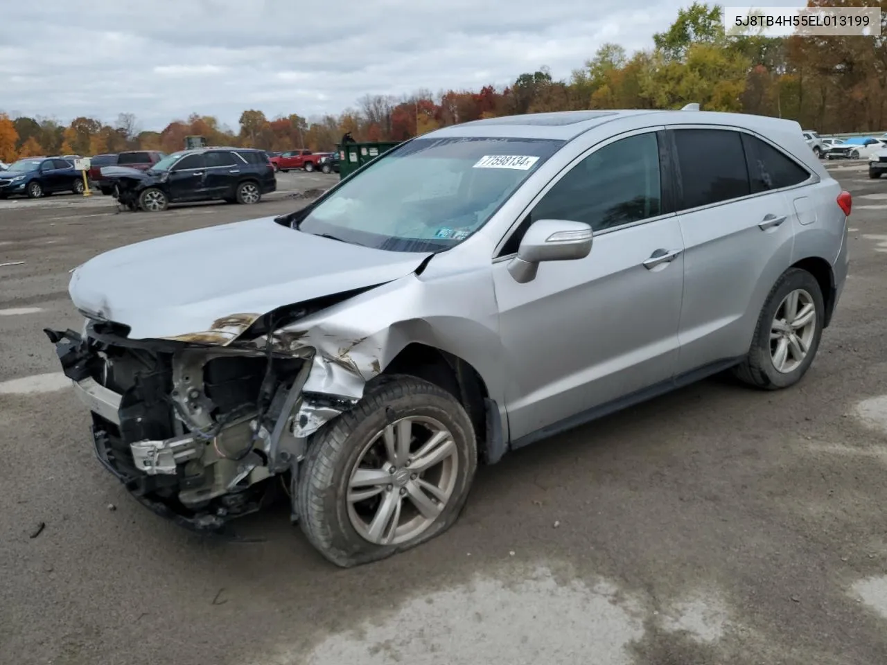 2014 Acura Rdx Technology VIN: 5J8TB4H55EL013199 Lot: 77598134