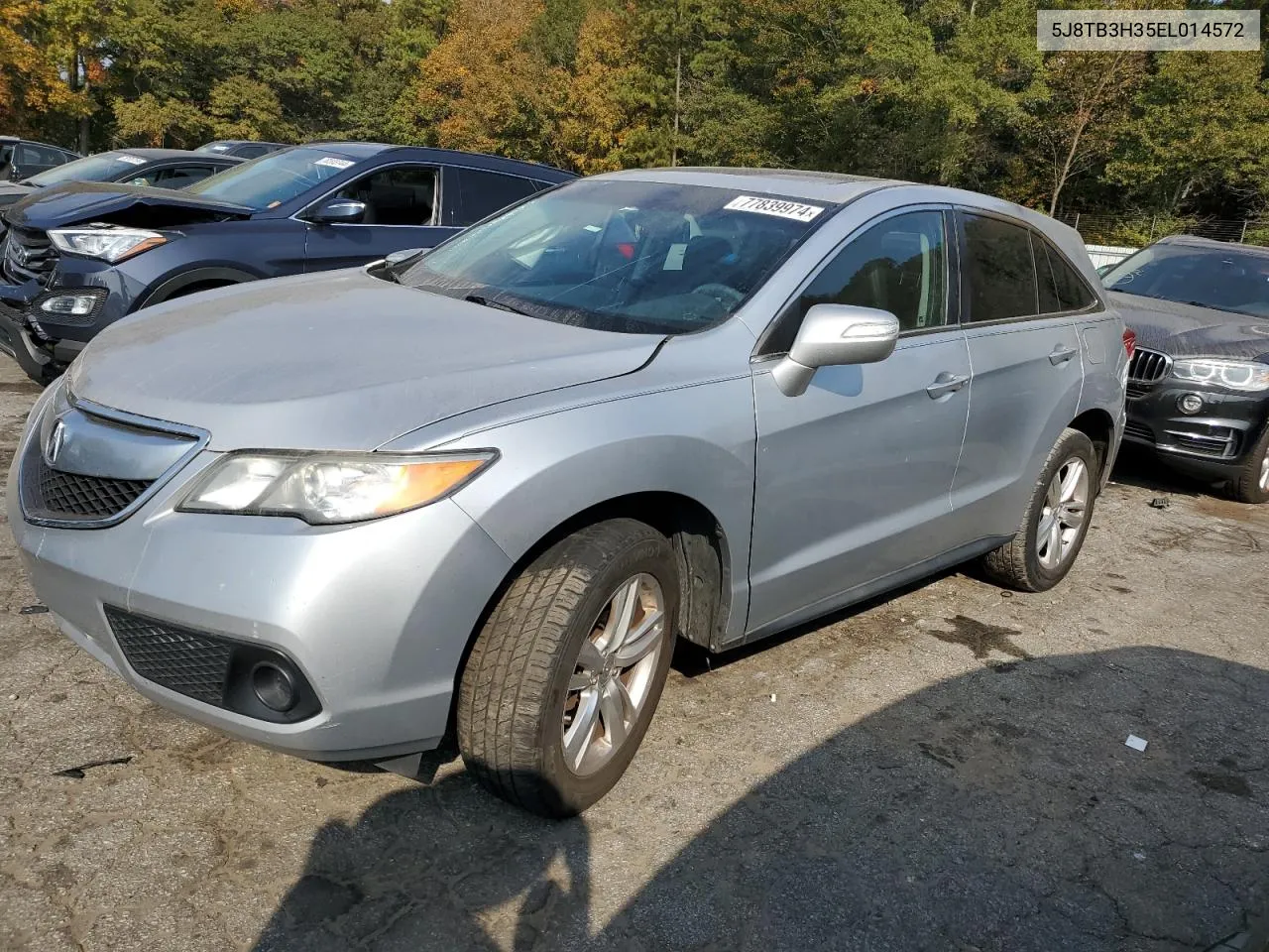 2014 Acura Rdx VIN: 5J8TB3H35EL014572 Lot: 77839974