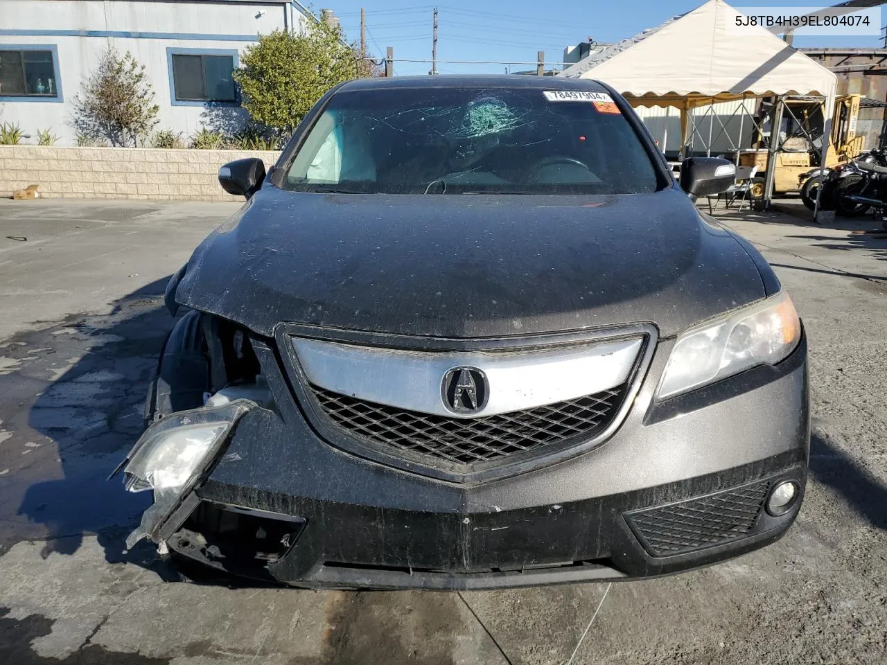 2014 Acura Rdx VIN: 5J8TB4H39EL804074 Lot: 78497904