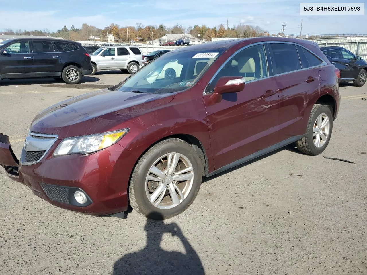 2014 Acura Rdx Technology VIN: 5J8TB4H5XEL019693 Lot: 78837514