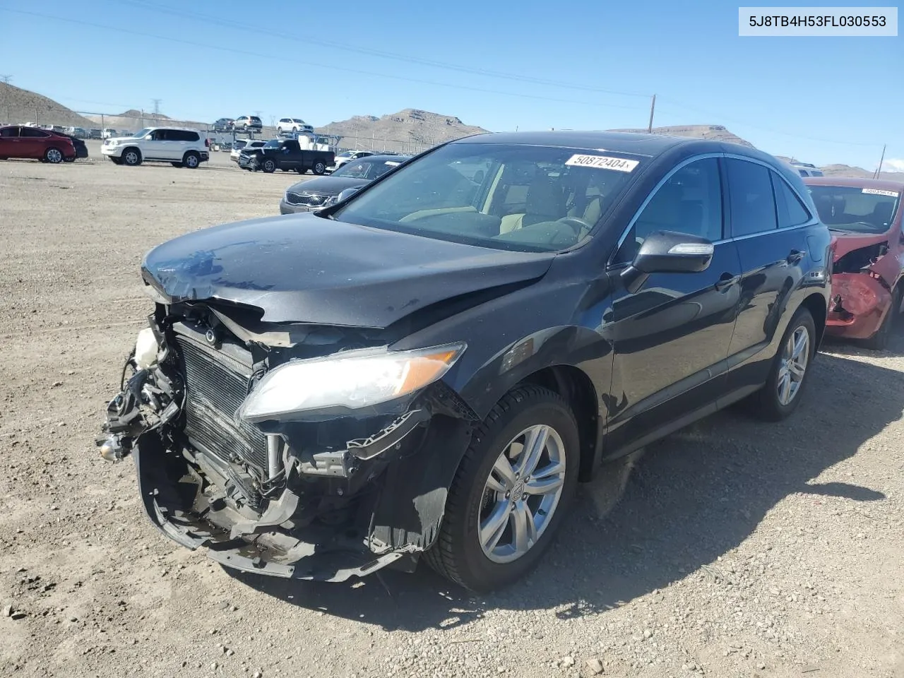 2015 Acura Rdx Technology VIN: 5J8TB4H53FL030553 Lot: 50872404