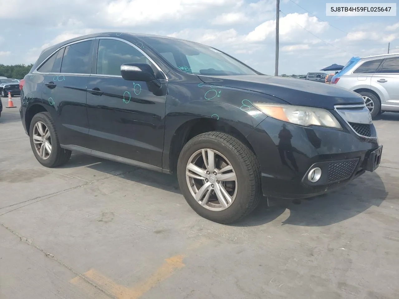 2015 Acura Rdx Technology VIN: 5J8TB4H59FL025647 Lot: 61130834