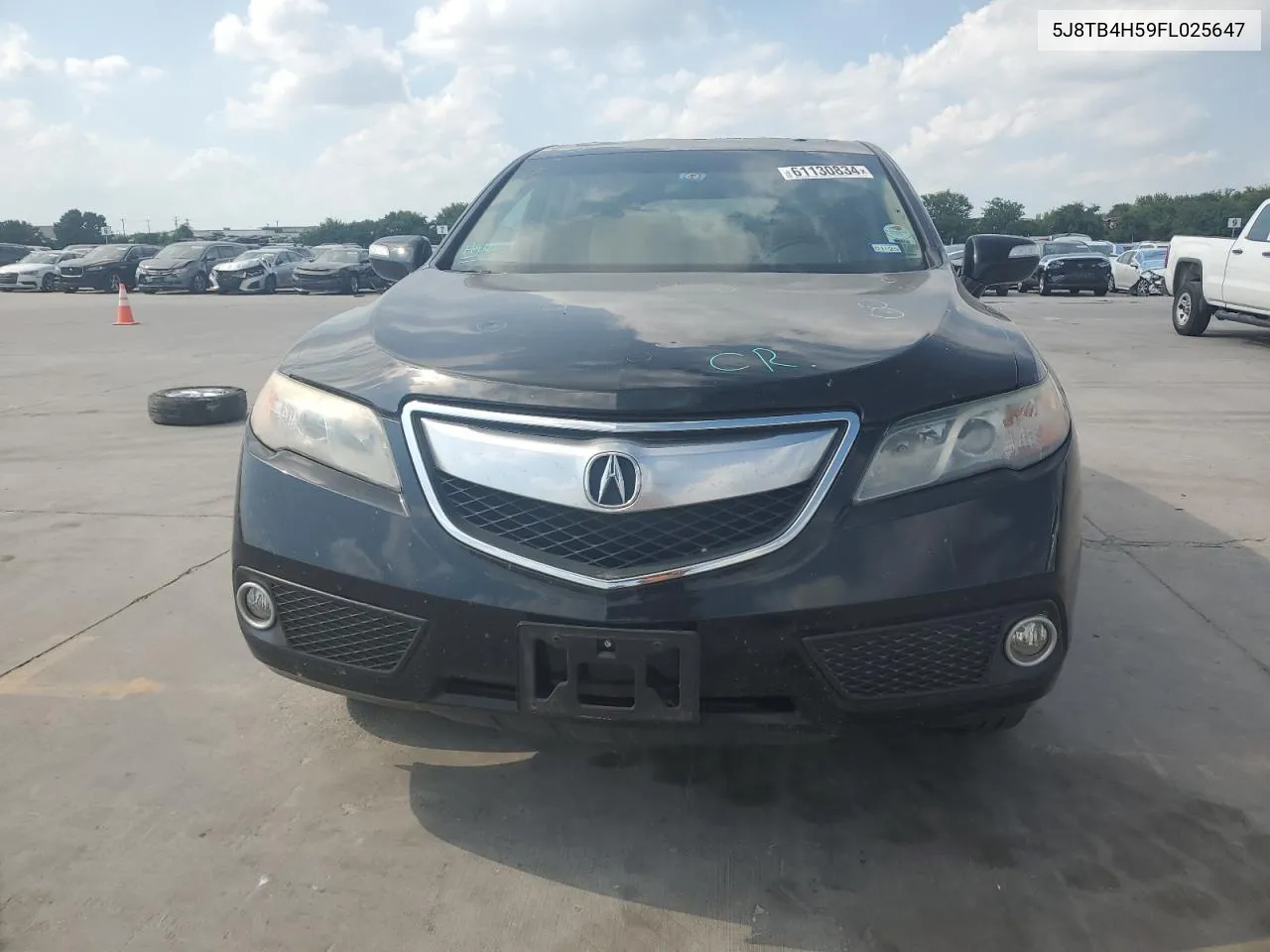 2015 Acura Rdx Technology VIN: 5J8TB4H59FL025647 Lot: 61130834