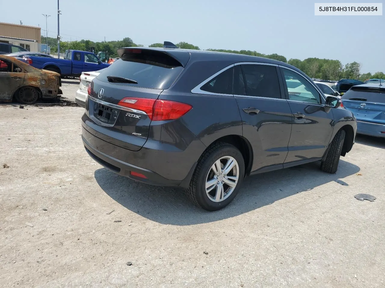 2015 Acura Rdx VIN: 5J8TB4H31FL000854 Lot: 61612344