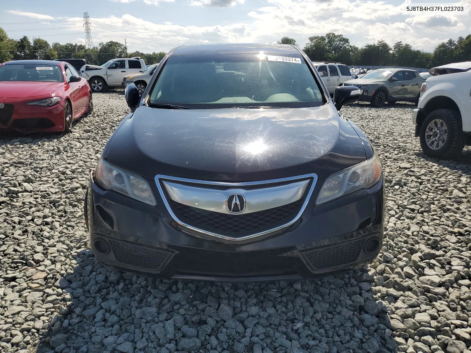 2015 Acura Rdx VIN: 5J8TB4H37FL023703 Lot: 65193374