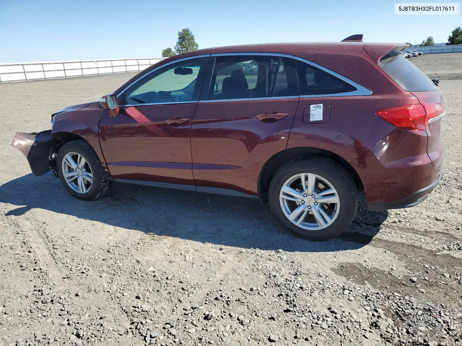 2015 Acura Rdx VIN: 5J8TB3H32FL017611 Lot: 65513714