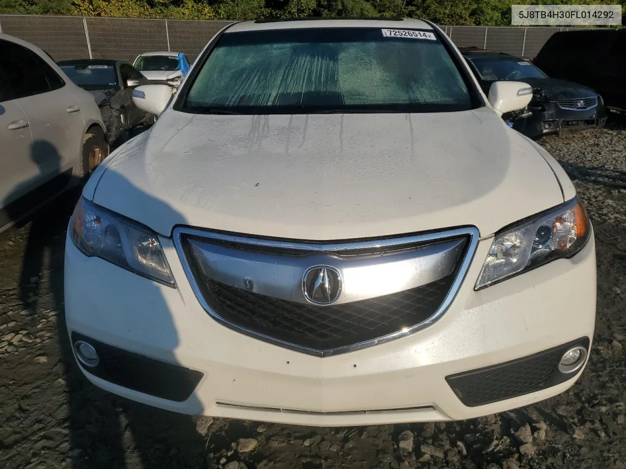 2015 Acura Rdx VIN: 5J8TB4H30FL014292 Lot: 66351144