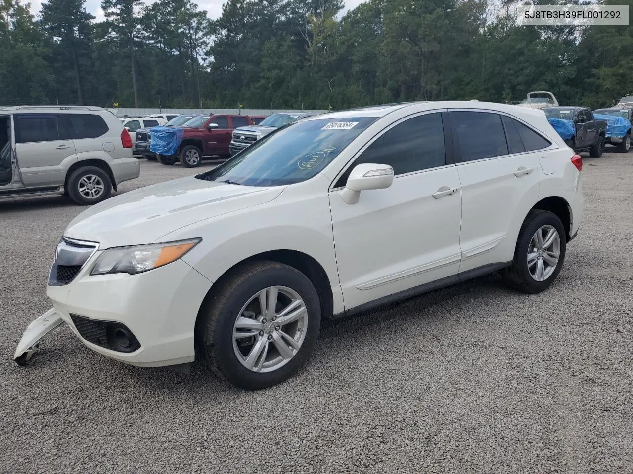 2015 Acura Rdx VIN: 5J8TB3H39FL001292 Lot: 69076364