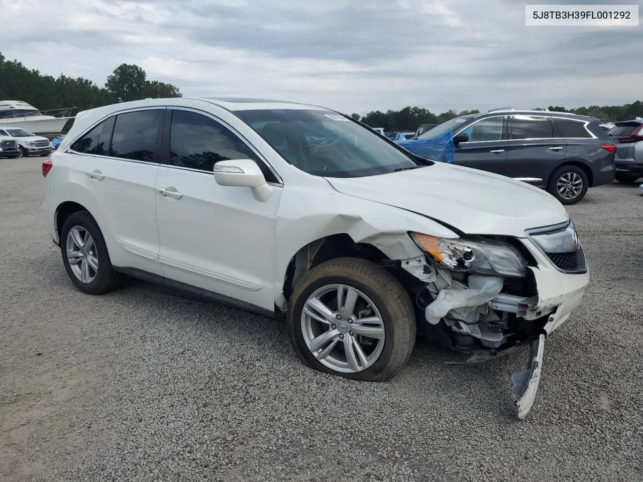 2015 Acura Rdx VIN: 5J8TB3H39FL001292 Lot: 69076364