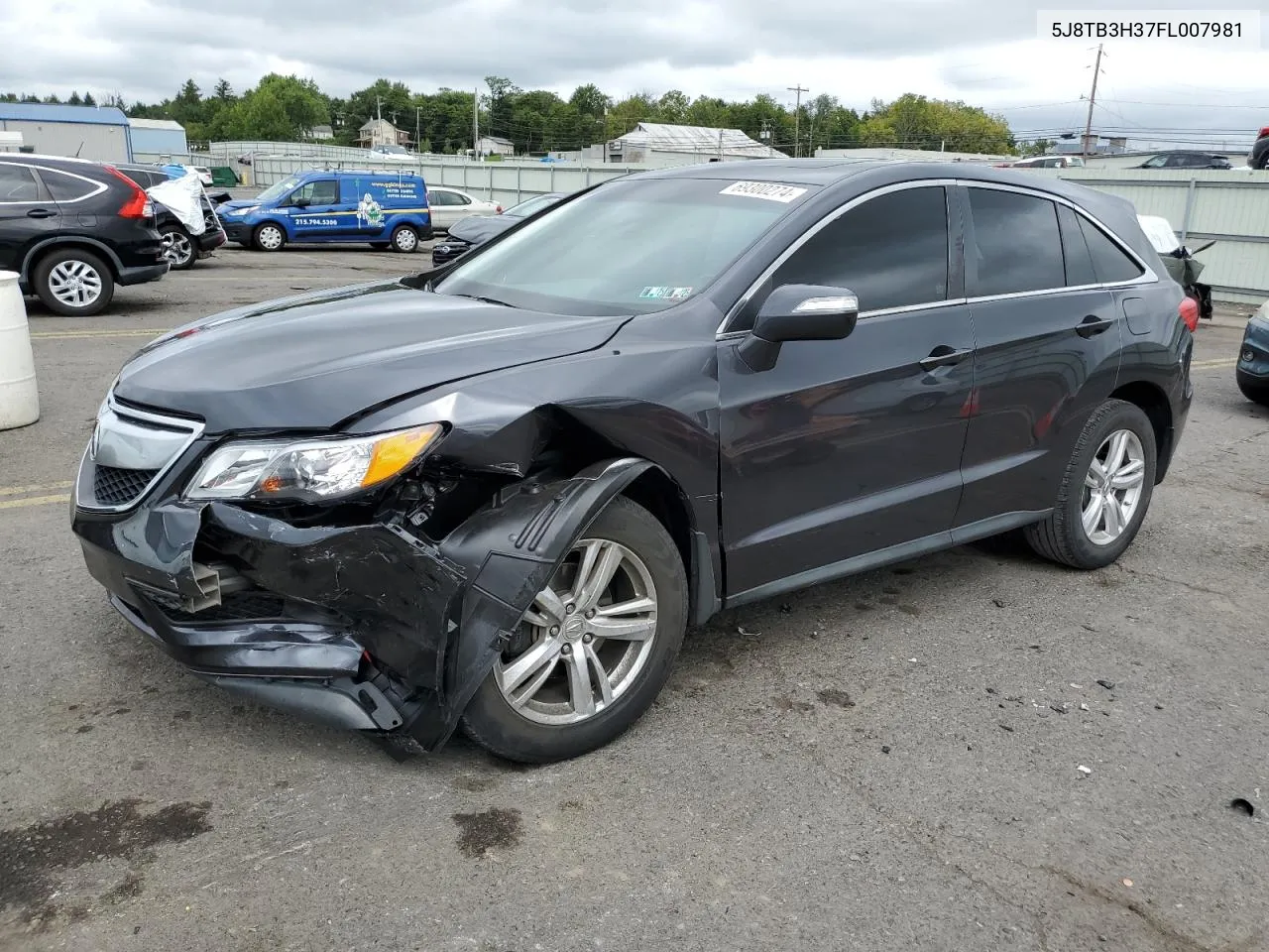 2015 Acura Rdx VIN: 5J8TB3H37FL007981 Lot: 69300274