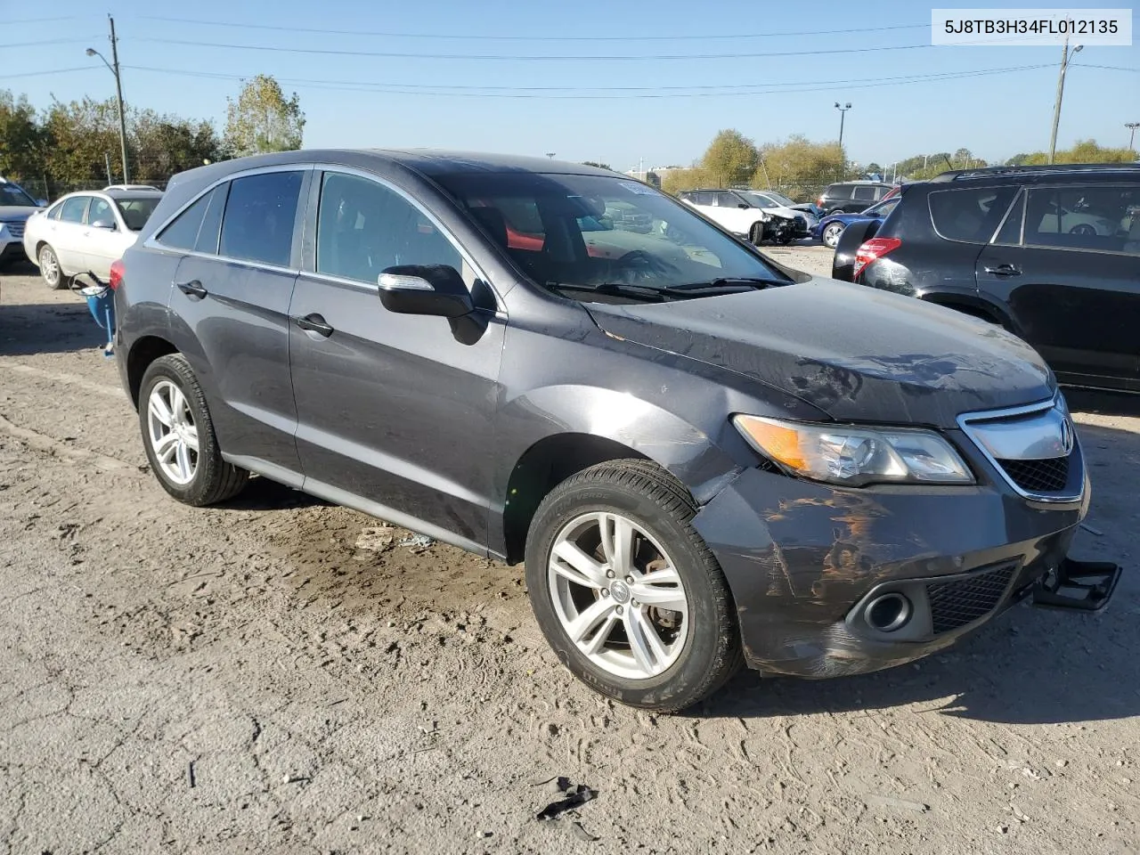 2015 Acura Rdx VIN: 5J8TB3H34FL012135 Lot: 69594964