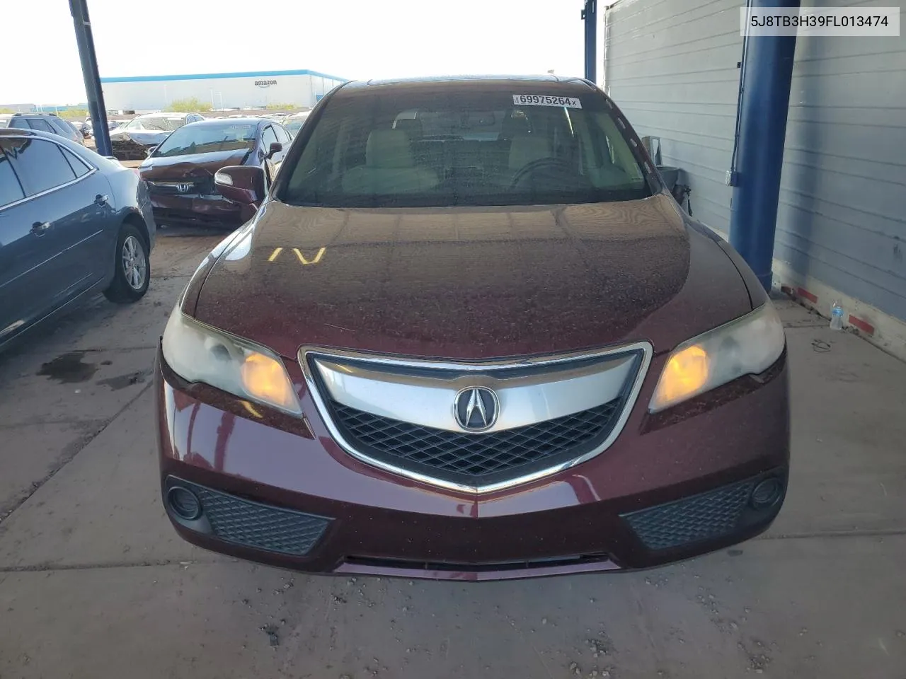 2015 Acura Rdx VIN: 5J8TB3H39FL013474 Lot: 69975264