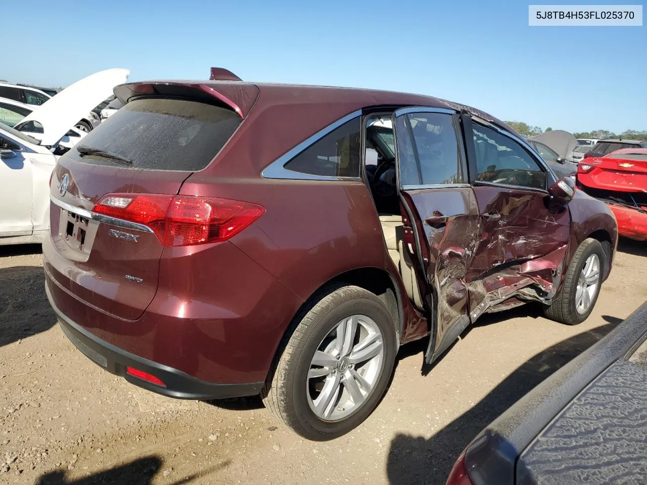 2015 Acura Rdx Technology VIN: 5J8TB4H53FL025370 Lot: 70135924