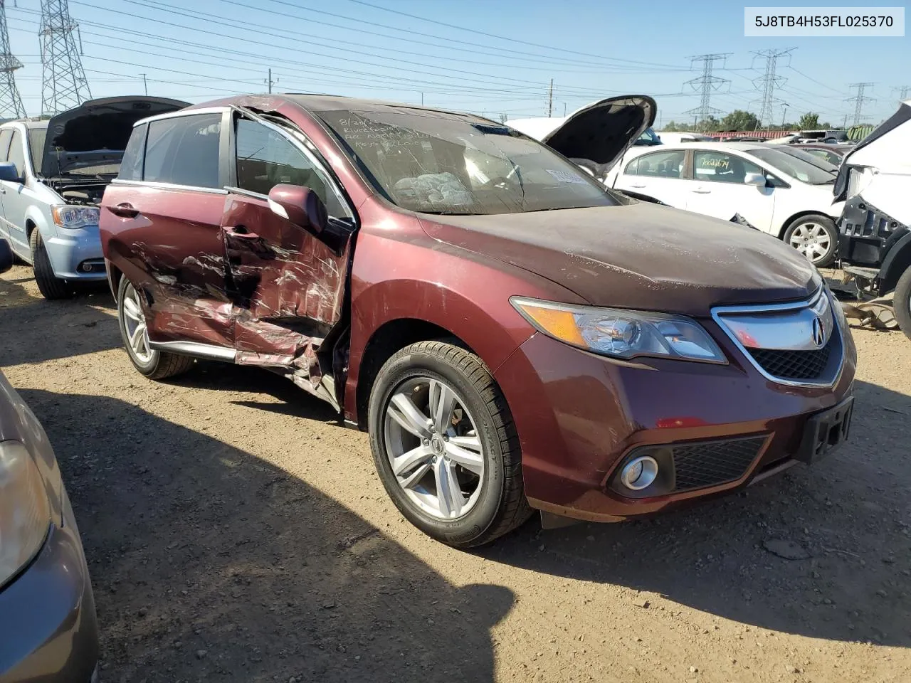 2015 Acura Rdx Technology VIN: 5J8TB4H53FL025370 Lot: 70135924