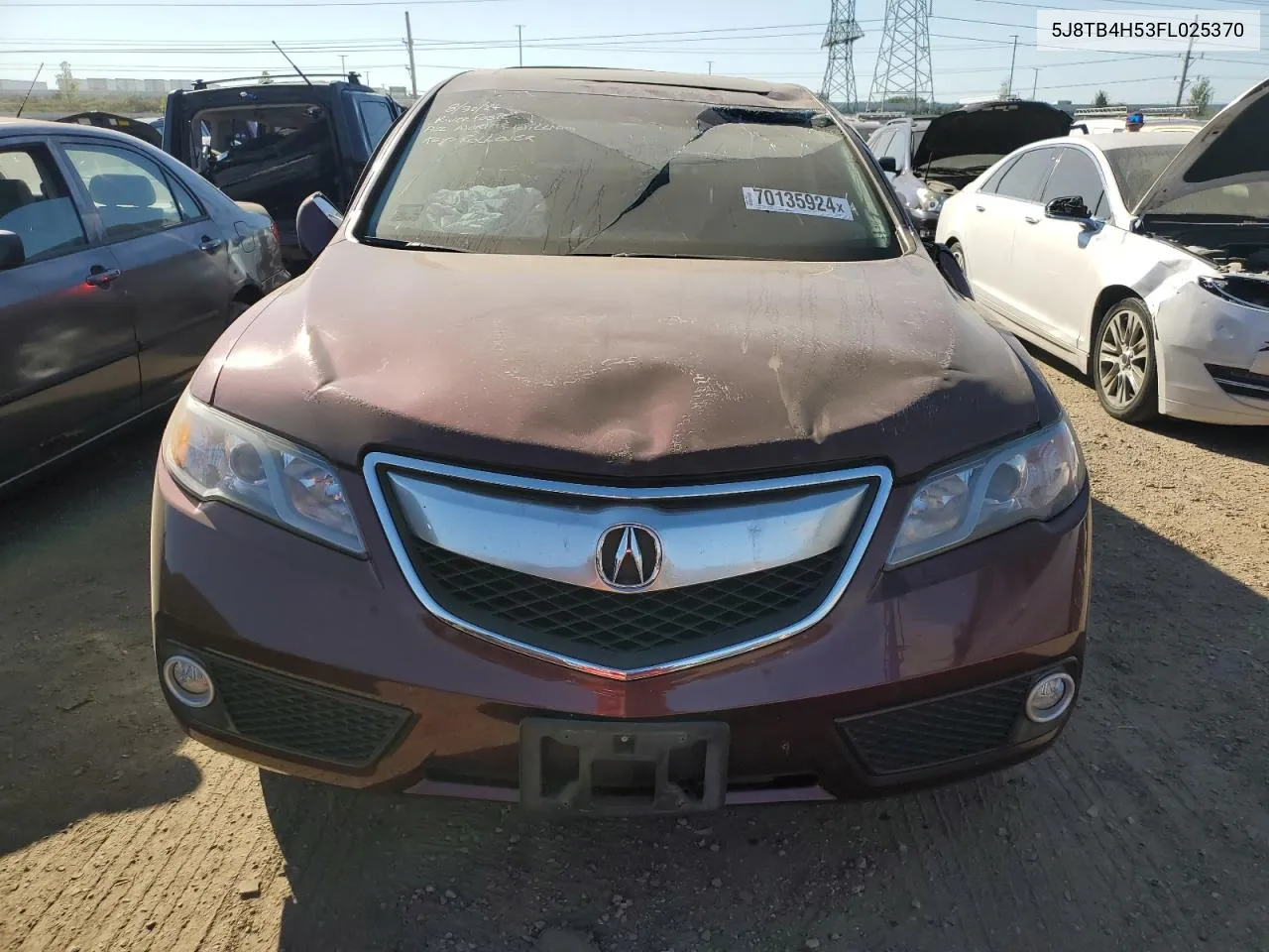 5J8TB4H53FL025370 2015 Acura Rdx Technology