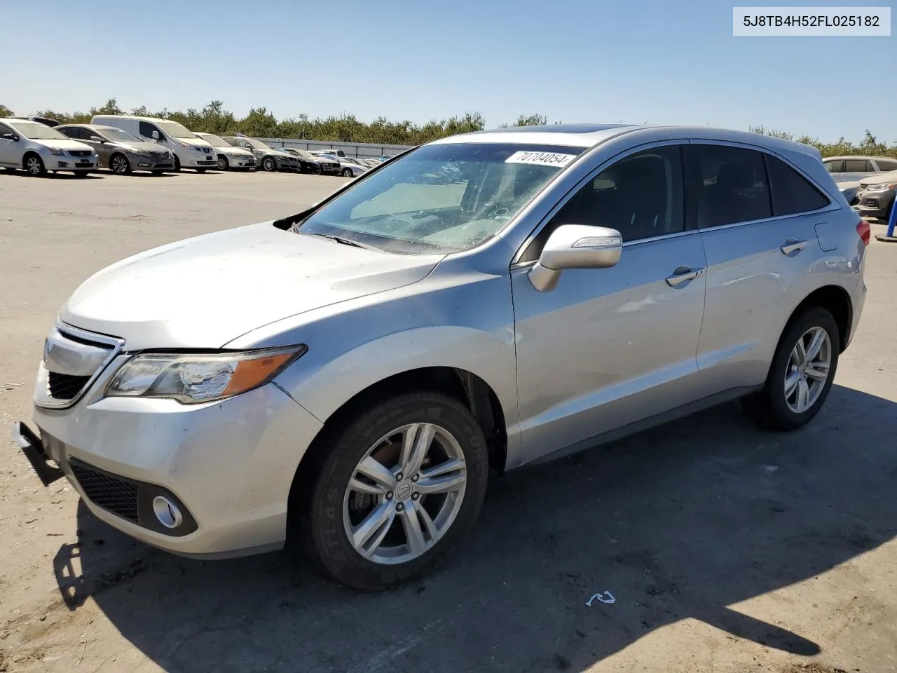 2015 Acura Rdx Technology VIN: 5J8TB4H52FL025182 Lot: 70704054