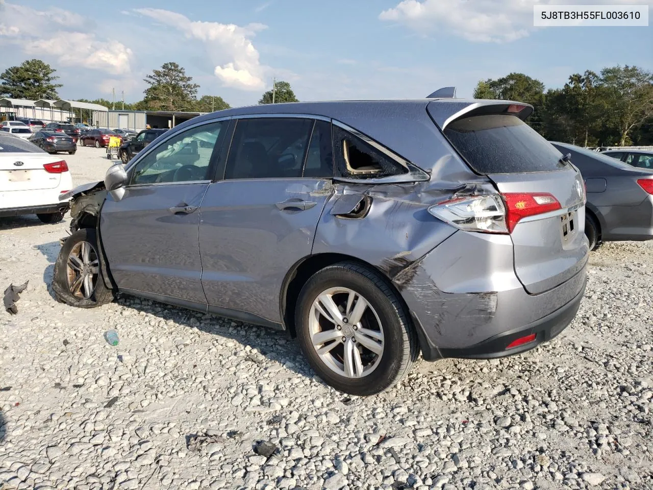 2015 Acura Rdx Technology VIN: 5J8TB3H55FL003610 Lot: 72403574