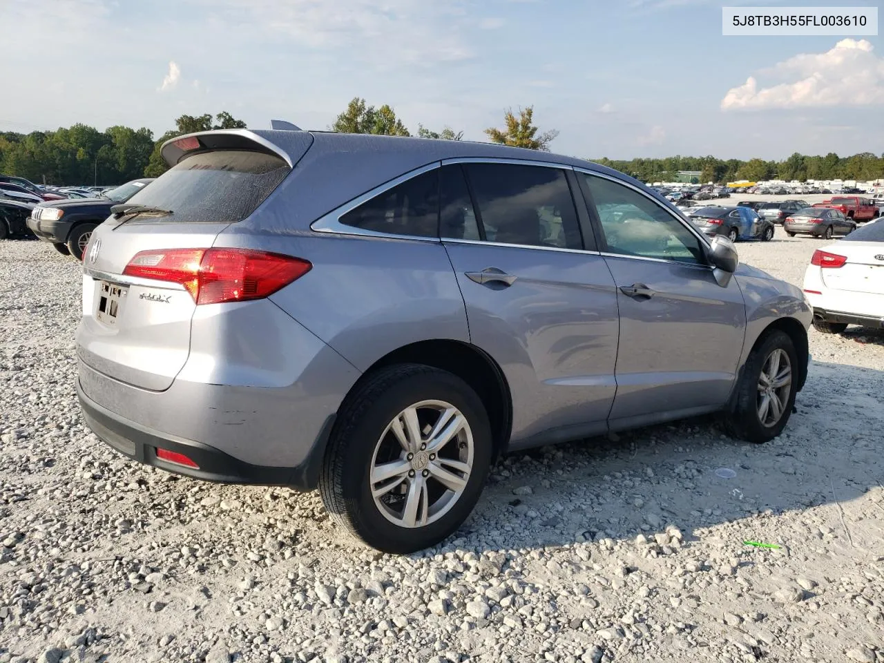 2015 Acura Rdx Technology VIN: 5J8TB3H55FL003610 Lot: 72403574