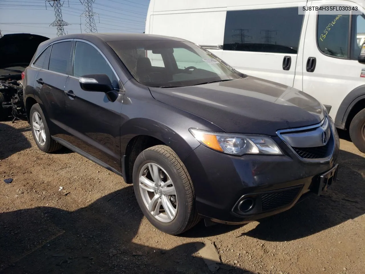 2015 Acura Rdx VIN: 5J8TB4H35FL030343 Lot: 73757884