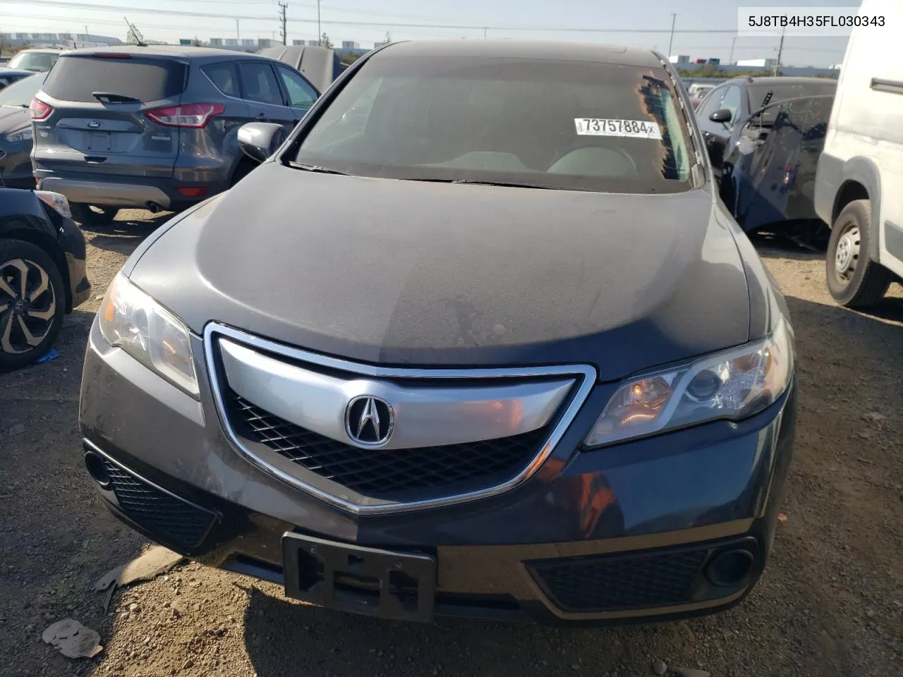 2015 Acura Rdx VIN: 5J8TB4H35FL030343 Lot: 73757884