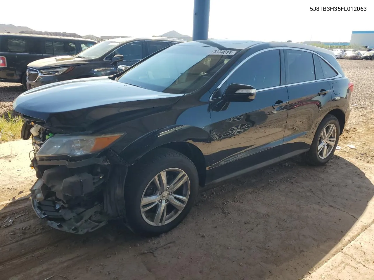 2015 Acura Rdx VIN: 5J8TB3H35FL012063 Lot: 73834814