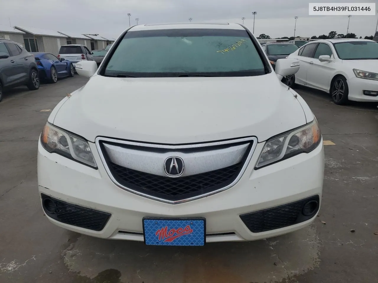 2015 Acura Rdx VIN: 5J8TB4H39FL031446 Lot: 74567244