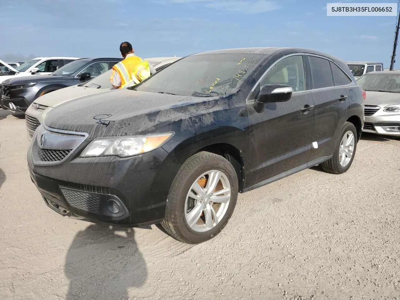 2015 Acura Rdx VIN: 5J8TB3H35FL006652 Lot: 74975834