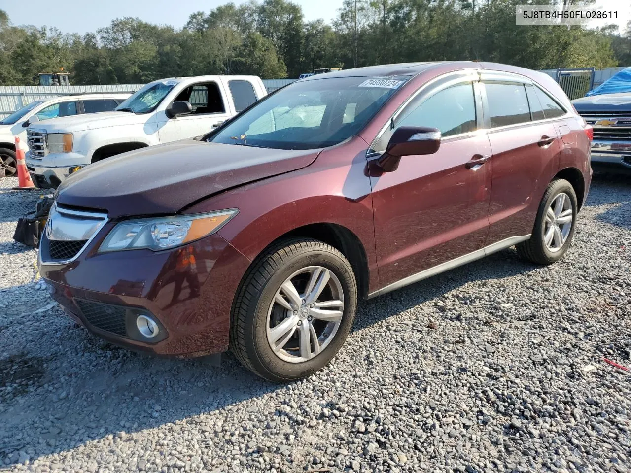 2015 Acura Rdx Technology VIN: 5J8TB4H50FL023611 Lot: 74990724