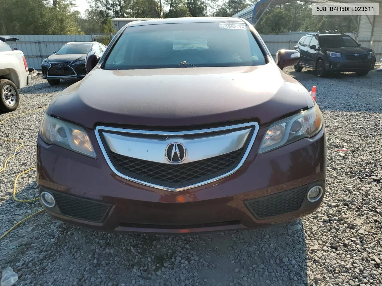 2015 Acura Rdx Technology VIN: 5J8TB4H50FL023611 Lot: 74990724