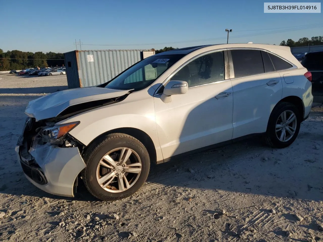 2015 Acura Rdx VIN: 5J8TB3H39FL014916 Lot: 75479504