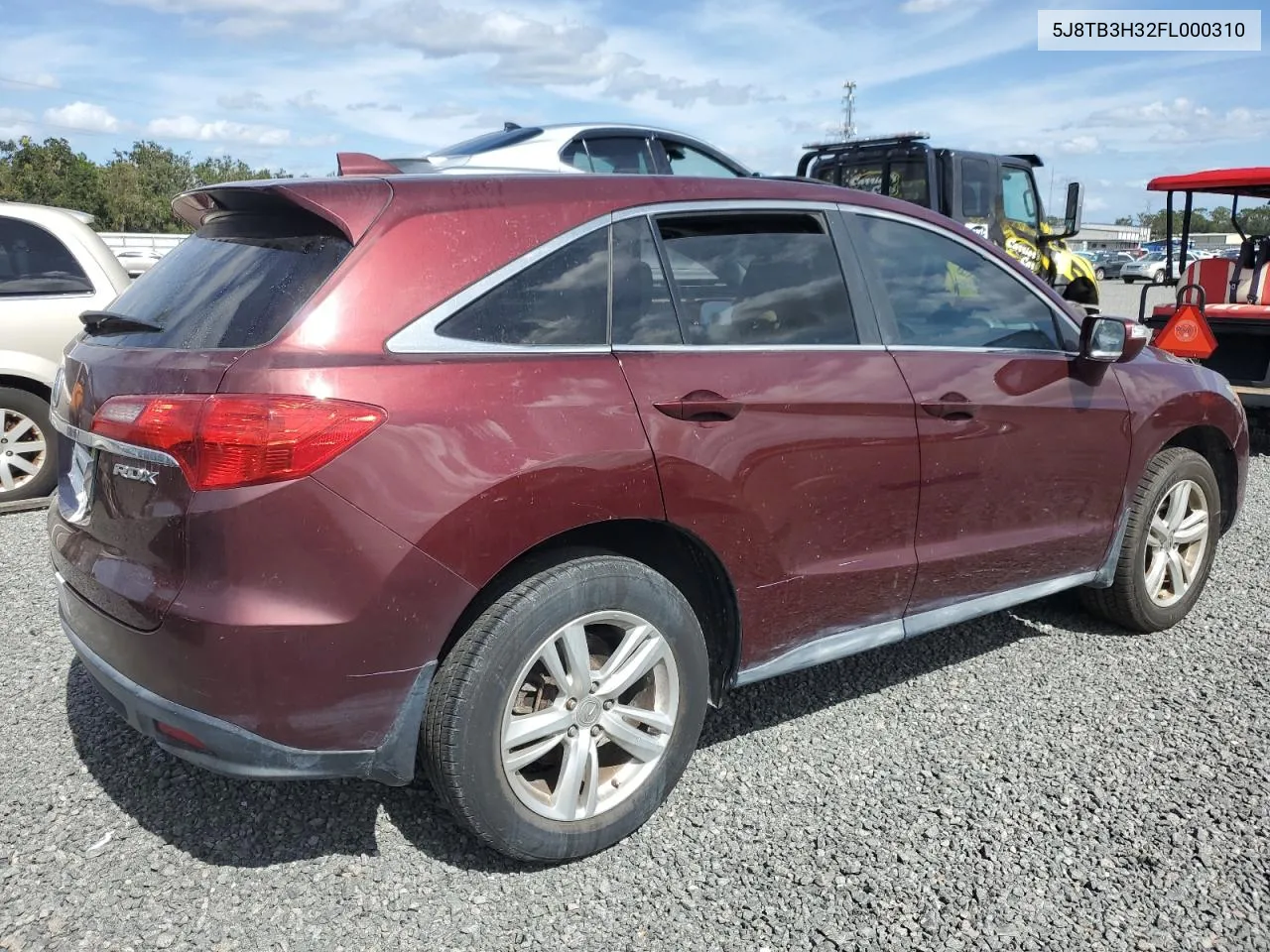 2015 Acura Rdx VIN: 5J8TB3H32FL000310 Lot: 75792984