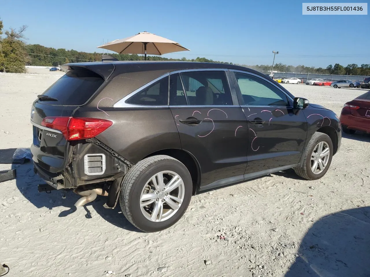 2015 Acura Rdx Technology VIN: 5J8TB3H55FL001436 Lot: 76803334