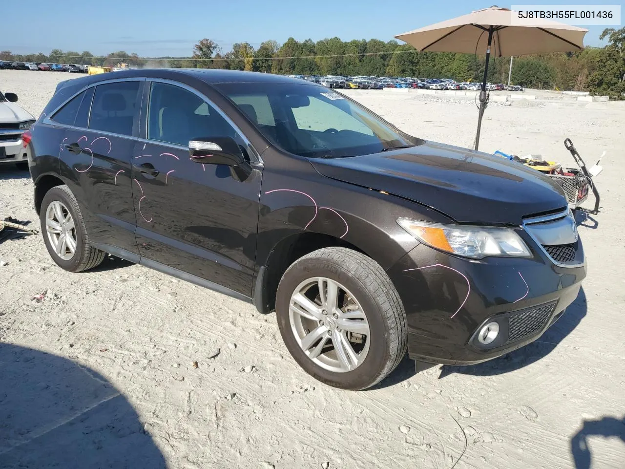 2015 Acura Rdx Technology VIN: 5J8TB3H55FL001436 Lot: 76803334