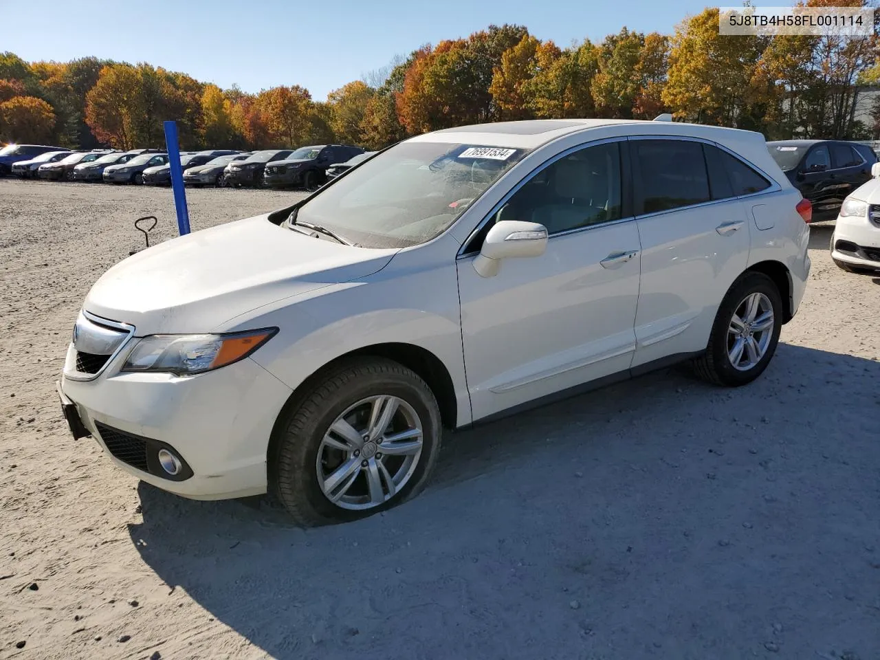 2015 Acura Rdx Technology VIN: 5J8TB4H58FL001114 Lot: 76991534