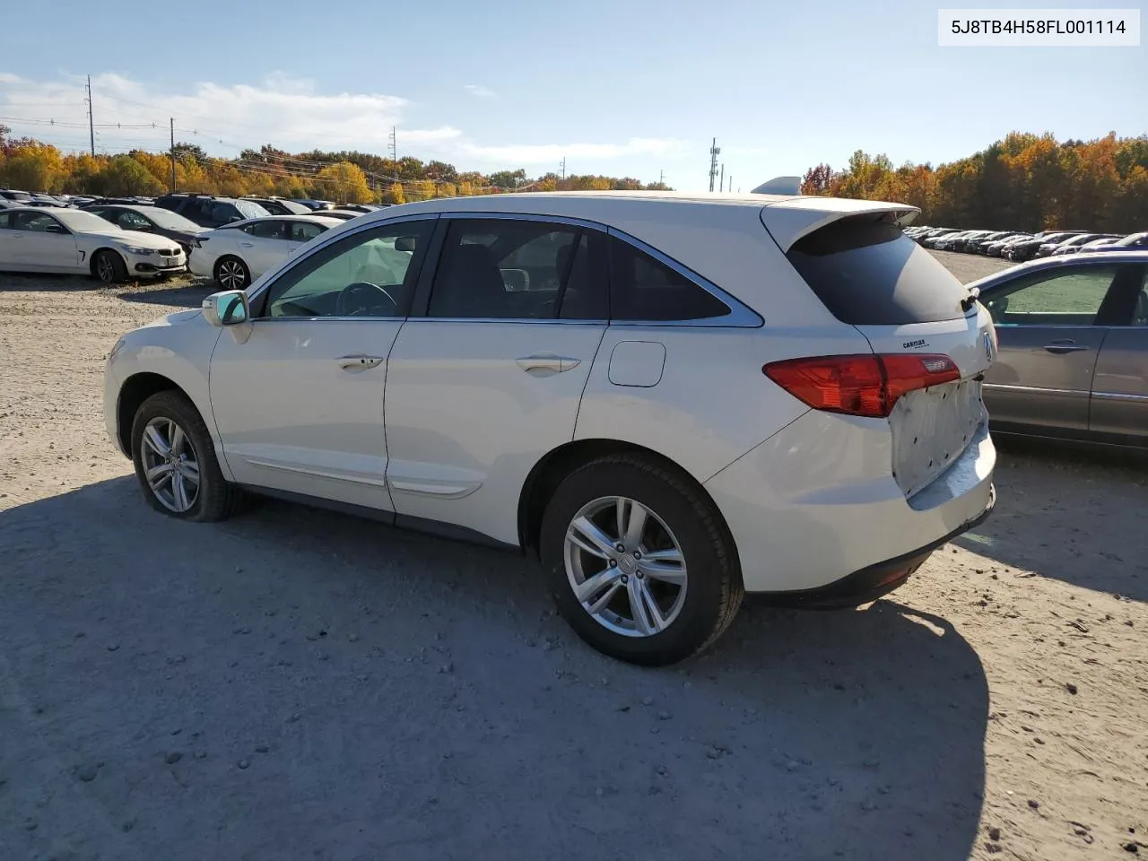 2015 Acura Rdx Technology VIN: 5J8TB4H58FL001114 Lot: 76991534