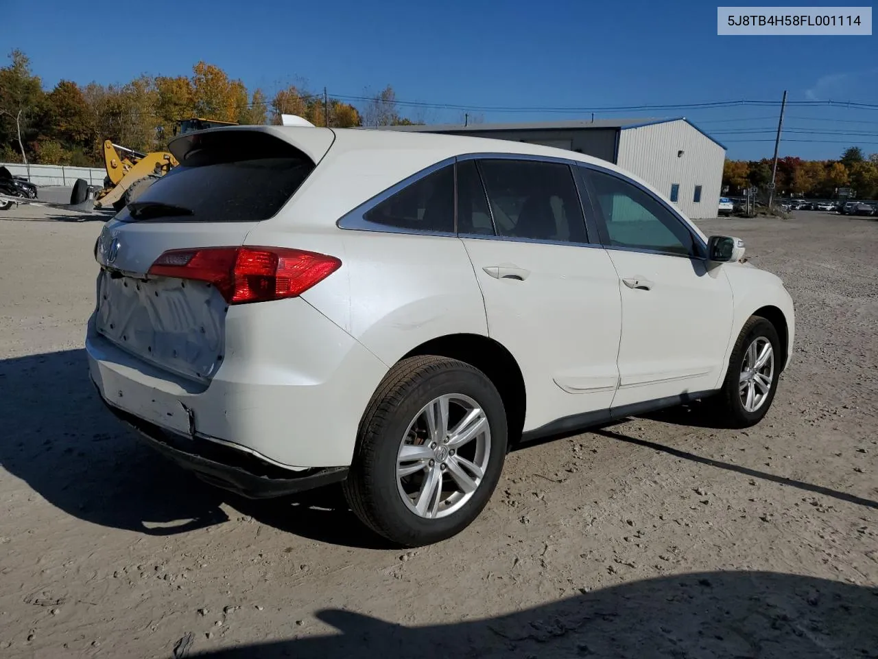 2015 Acura Rdx Technology VIN: 5J8TB4H58FL001114 Lot: 76991534